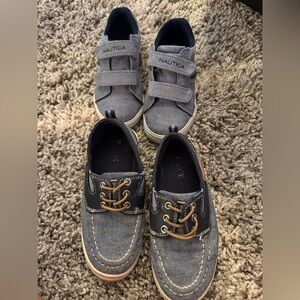 Nautica Gray and Blue Sneakers Casual Style